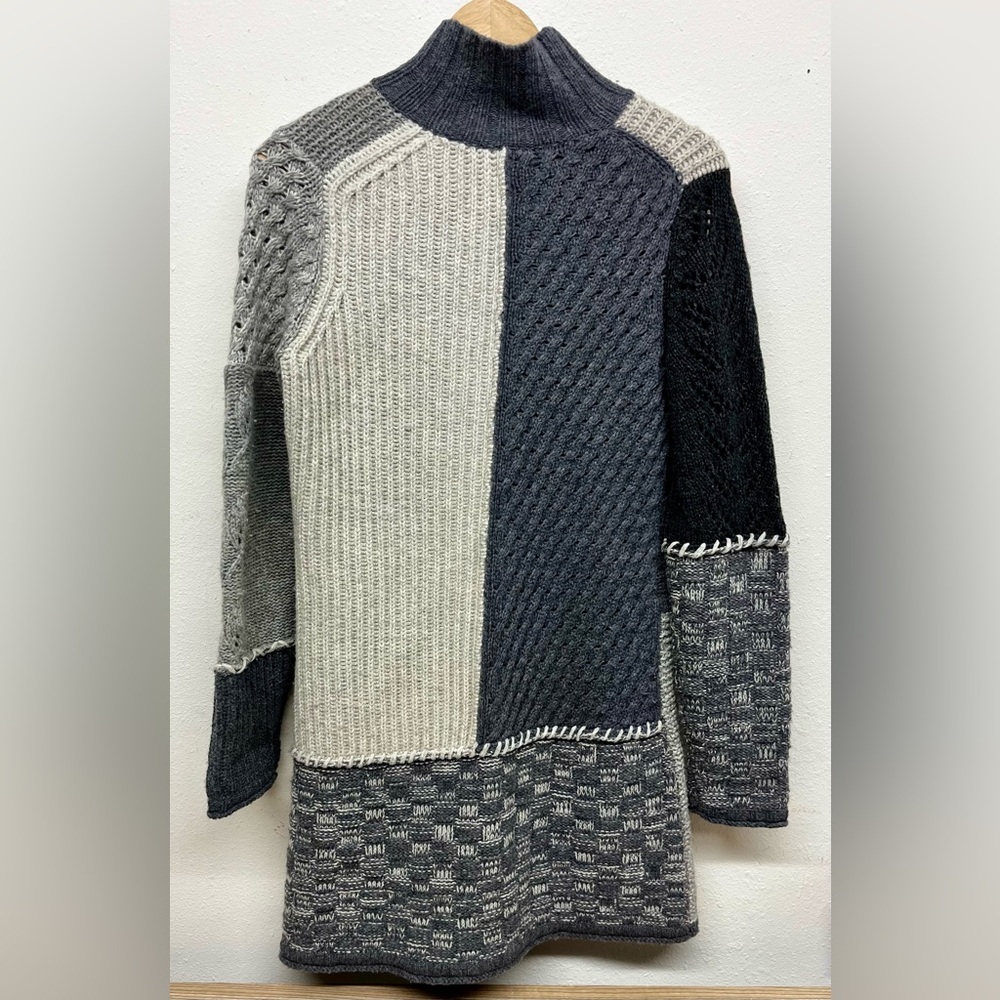 Sundance Catalog Homespun Patchwork Cardigan Swea… - image 2